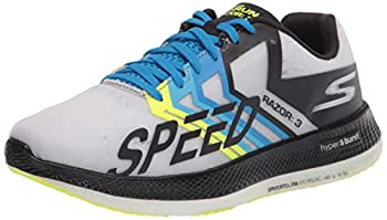 【中古】【インポート品・未当て嵌める】スケッチャーズ（SKECHERS） 駈けっくらシューズ GO RUN RAZOR 3 55220-BKGR 小股走りシューズ （黒いこと/２５．５/Men\u0027s）