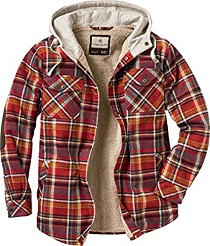 【中古】【輸入品・未使用】Legendary Whitetails メンズ キャンプ ナイト バーバー 裏地 フード付きフランネル X-Large Tall レッド