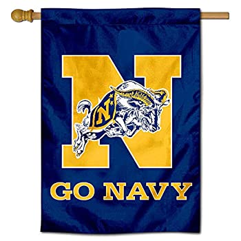 【中古】【輸入品・未使用】College Flags and Banners Co.ネイビーミッドシップマンゴーネイビー 28インチ x 40インチ 両面ハウスフラッグ