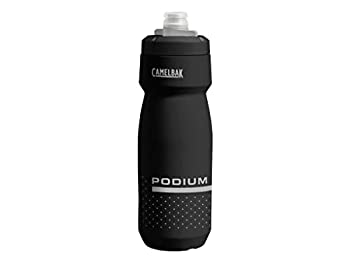 【中古】【インポート品・未当て嵌める】CAMELBAK(キャメルバック) ポディウム 銀輪用瓶 やわらかい 飲み分かりやすい 710ml(24薬局衡オンス) 黒いこと 18892145