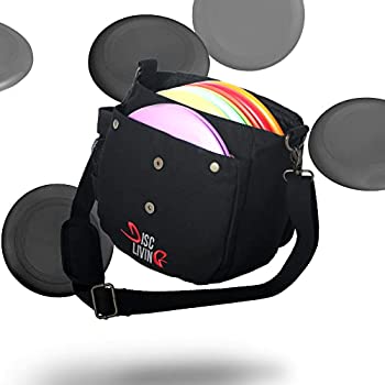 【中古】【インポート品・未当て嵌める】Disc Living レコード盤ゴルフ御徒面子 フリスビーゴルフ御徒面子 軽さ 最大限度10枚のレコード盤を納める 胴締め繰り返し 自然調整能力のあるなショルダーストラップパッド
