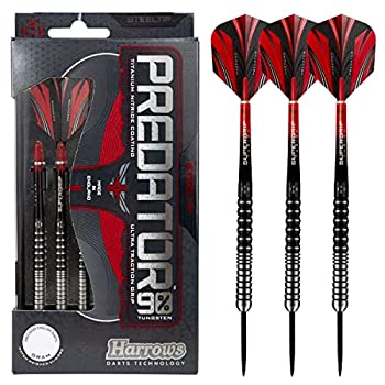 【中古】【インポート品・未当て嵌める】Harrows Darts Predator 90%ウォルフラムダーツ 25g