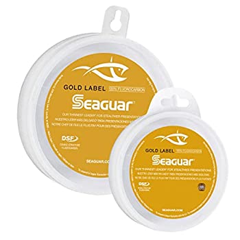 【中古】【輸入品・未使用】Seaguar ゴールドラベル 海水 フルオロカーボンライン 25ヤード 40ポンド テスト済み 直径20インチ ゴールド