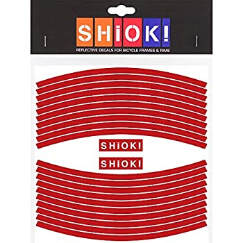 【中古】【輸入品・未使用】SHIOK - ストレートリム反射ステッカー - 自転車用安全デカールその他