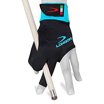 【中古】【インポート品・未当て嵌める】(Large) - Longoni Sultan 2.0 Billiard Pool Cue Glove - for Left Hand - Black