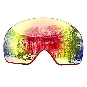 【中古】【輸入品・未使用】FIRSTLIKE OTG スキーゴーグル 冬 スノーボード スノースポーツ スノーボード ゴーグル 曇り止め UV400 保護 交換可能 レンズ メンズ レディース
