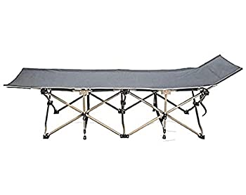 【中古】【輸入品・未使用】雑貨の国のアリス レジャーベッド 折りたたみベッド グレー 耐荷重200kg 収納ケース付き [並行輸入品]