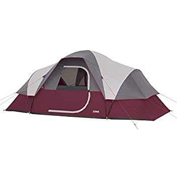 【中古】【インポート品・未当てはめる】CORE 9人用学生寄宿舎型天幕 エンジ/薄墨色 40066 141［並行輸入］