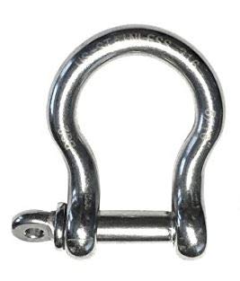 【中古】【輸入品・未使用】ステンレススチール 316 ボウシャックル ロックピン付き 5/16インチ (8mm) マリングレード 11,830円