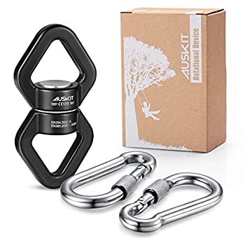 【中古】【輸入品・未使用】AusKit Swing Swivel%ｶﾝﾏ% 30 KN Safest Rotational Device Hanging Accessory with Carabiners for Web Tree Swing%ｶﾝﾏ% Therapy Swing%ｶﾝﾏ% Ae