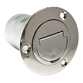 【中古】【輸入品・未使用】LBPARTS ミラー 光沢仕上げ 316 SS 2インチ (50mm) マリンボート ヨット キャラバン ウォータータンク デッキ フィル キーレスキャップ付き ブラ