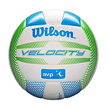 【中古】【インポート品・未当て嵌める】Wilson - AVP Velocity 排球 - ビーチレクリエーションボール - 堅苦しさ大きさ(緑であること/青碧)