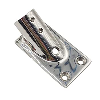 【中古】【輸入品・未使用】LB PARTS 重厚 DudyBoat ハンドレールフィッティング 30度 1インチ 長方形 ベースマリン316 ステンレススチール デッキハードウェア ブラック