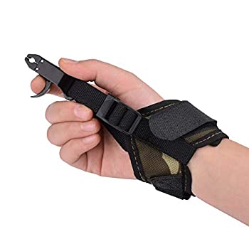【中古】【インポート品・未当てはめる】アーチェリーコンパウンドボウリリースかばい立てトリガーキャリパーシューティング変装絵図面 ? 調節する能力のあるなブラックリストストラップ (1個風呂敷き包み)