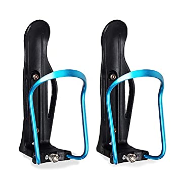 【中古】【輸入品・未使用】Flyup 自転車用ウォーターボトルケージ、自転車用ウォーターボトルフレームホルダー2個、サイズ調整可能アルミ棚|ムジカ&フェリーチェ店