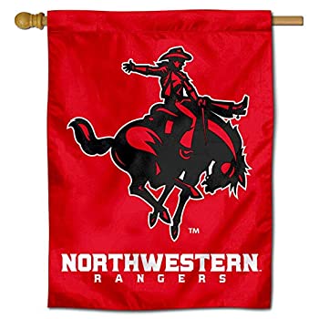 【中古】【輸入品・未使用】College Flags & Banners Co. ノースウェスタンオクラホマ州レンジャーズ 両面ハウスフラッグ