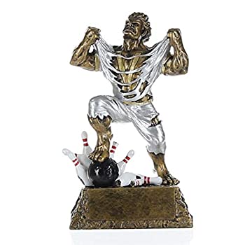 【中古】【インポート品・未当てはめる】Decade Awards モンスターボウラートロフィー ビーストボウリング賞 高さ6.5in お願いごとに応じて目じるし本塁