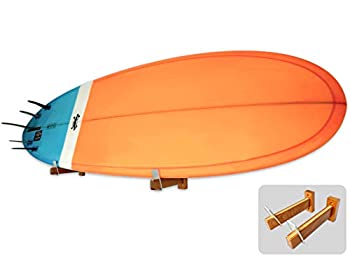 【中古】【輸入品・未使用】StoreYourBoard ネイキッドティンバー サーフボード ウォールマウント 木製ディスプレイラック ナチュラル
