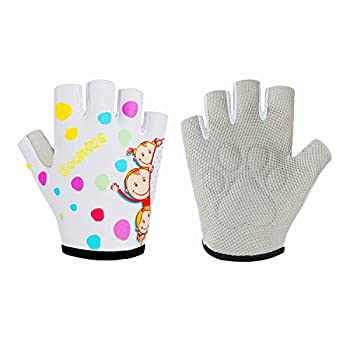 【中古】【輸入品・未使用】男児・女児用 モンキーバー ハーフフィンガーグローブ 3～10歳用 アウトドアスポーツ 優れたグリップコントロールグローブ クライミング 体操 サ