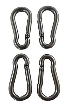 【中古】【輸入品・未使用】ステンレススチール製316スプリングフック4個。目なしカラビナ11/64インチ (4.5mm) マリングレード