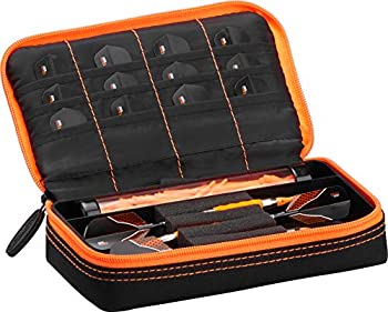 【中古】【インポート品・未当て嵌める】GLD Products Casemaster Plazma 黒いこと オレンジトリムダーツケース