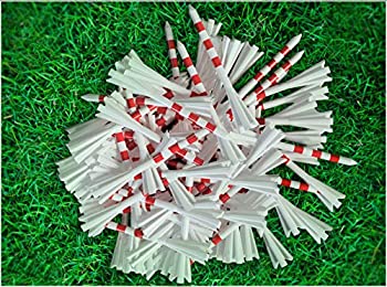 【中古】【輸入品・未使用】Noa Store Champ Zarma Fly My Hite 3 1/4インチ プラスチックティー ホワイト/レッド 100個 バルク|ムジカ&フェリーチェ店