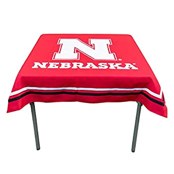 【中古】【輸入品・未使用】College Flags and Banners Co. ネブラスカコーンハスカーズ ロゴ テーブルクロス テーブルオーバーレイ