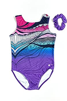 【中古】【輸入品・未使用】Destira 女児用 Zen Doodle 体操レオタード Adult Small ブルー｜ムジカ＆フェリーチェ店