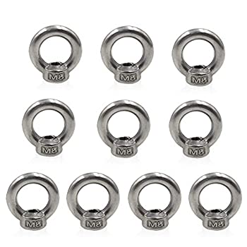【中古】【輸入品・未使用】Lependor リング型 リフティングアイナット 304 ステンレススチール 金具 リング 型 女性 リフティング アイナット - 10個 M8 (5/16インチ
