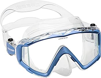 【中古】【インポート品・未当て嵌める】Cressi Liberty Triside SPE%ｶﾝﾏ% Clear/Sapphire マリンスポーツ-マスク-スポーツ・アウトドア