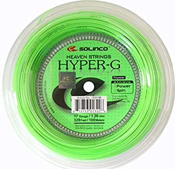 【中古】【輸入品・未使用】Solinco Hyper G (328フィート) ライムグリーン ミニリール 16ゲージ/1.30mm