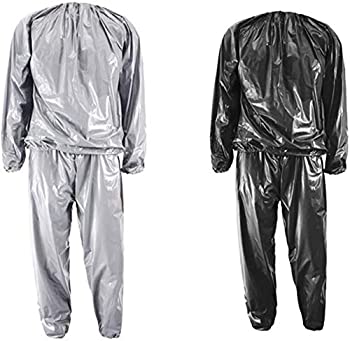 【中古】【インポート品・未当て嵌める】XINSHUN スウェットサウナスーツ 痩せこけるジムエクササイズ 男女兼用 L大きさ 黒いこと