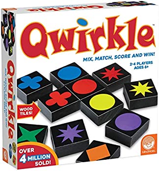 【中古】【輸入品・未使用】クワークル (Qwirkle) 108木製Qwirkleタイル、ドローストリングバッグ、ルールブック ボードゲーム