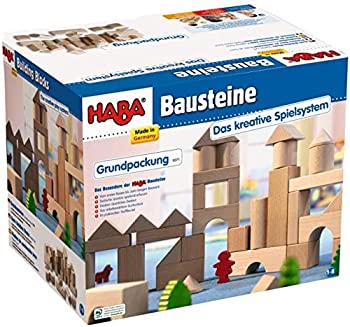 【中古】【インポート品・未当て嵌める】HABA（ハバ） 積み木仕かける 26天下太平 (おかたづけ御徒面子付) 【決まりインポート品】 1071 [並行輸入品] ベビー向けおもちゃ-おもちゃ-積み木