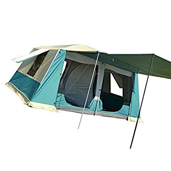 【中古】【輸入品・未使用】Fkstyle テント 2ルーム 300cm×400cm 耐水圧 3000mm フライシート付き (ベージュ) [並行輸入品]