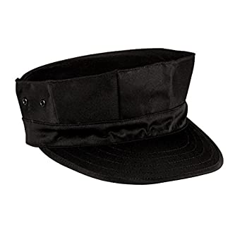 【中古】【輸入品・未使用】Rothco マリンキャップ リップストップコットン Lサイズ ブラック|ムジカ&フェリーチェ店