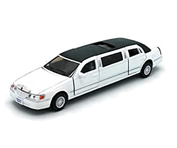 【中古】【輸入品・未使用】[Kinsmart]Kinsmart 1/38 Scale Diecast 1999 Lincoln Town Car Stretch Limousine in Color White KM07001-WH [並行輸入品]