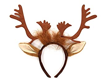 【中古】【輸入品・未使用】Reindeer Antlers Headband トナカイの枝角カチューシャ♪ハロウィン♪サイズ：One-Size｜ムジカ＆フェリーチェ店