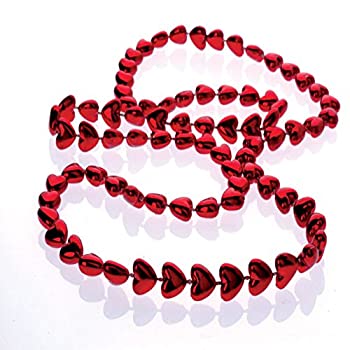 【中古】【輸入品・未使用】Metallic Heart Bead Necklaces by US Toy [並行輸入品]｜ムジカ＆フェリーチェ店