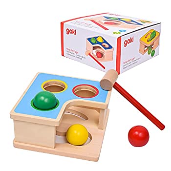 【中古】【インポート品・未当て嵌める】鉄槌手あそび どんぶり鉢落とし トントン 木製 知育手あそび 1歳 Gollnest\u0026Kiesel ゴルネスト＆キーゼル 鉄槌涼み台＆どんぶり鉢貨物自動車 （G58864） 知育玩具・学習玩具-その他