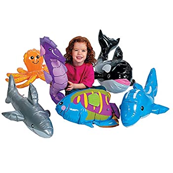 【中古】【輸入品・未使用】UNDER THE SEA INFLATABLES: WHALE%ｶﾝﾏ% DOLPHIN%ｶﾝﾏ% OCTOPUS%ｶﾝﾏ% SHARK%ｶﾝﾏ% RAINBOW FISH%ｶﾝﾏ% AND SEA HORSE! by Fun Express [並行輸入品]｜ムジカ＆フェリーチェ店