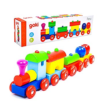 【中古】【輸入品・未使用】汽車 電車 木製 知育玩具 おもちゃ 2歳 マグネット Gollnest&Kiesel ゴルネスト＆キーゼル マグネティックトレイン ペルー （G55974）｜ムジカ＆フェリーチェ店