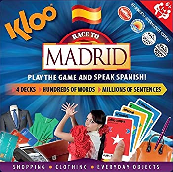 【中古】【輸入品・未使用】KLOO's Learn to Speak Spanish Language Board Game - Race to Madrid