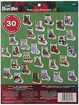 【中古】【輸入品・未使用】Bucilla クロスステッチ 刺繍キット“クリスマスオーナメント・小さな靴下”           Bucilla 86261 More Tiny Stockings Counte