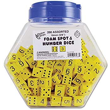 【中古】【輸入品・未使用】[Koplowゲーム]Koplow Games 16mm Foam Dice Tub Of 200 Yellow by KOP17268 [並行輸入品]