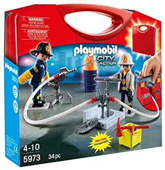 【中古】【輸入品・未使用】PLAYMOBIL (プレイモービル) Carrying Case Firemen(並行輸入品)｜ムジカ＆フェリーチェ店