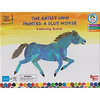 The Artist Who Painted a Blue Horse Coloring Game