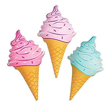 【中古】【輸入品・未使用】3 Pc - Inflatable Ice Cream Cones - 36 Inch - Inflate Ice Cream Cone Set by toyco [並行輸入品]｜ムジカ＆フェリーチェ店
