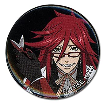 【中古】【輸入品・未使用】黒執事 グレル ウィズ シザーズ 1.25インチ ボタン