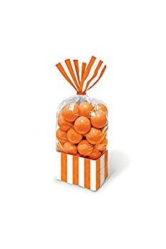 【中古】【輸入品・未使用】Amscan美しいストライプパーティープラスチックFavor & Giveawayバッグ( 10パック) 10 3/4%ダブルクォーテ% x 3 3/8%ダブルクォーテ% 377554.05|ムジカ&フェリーチェ店